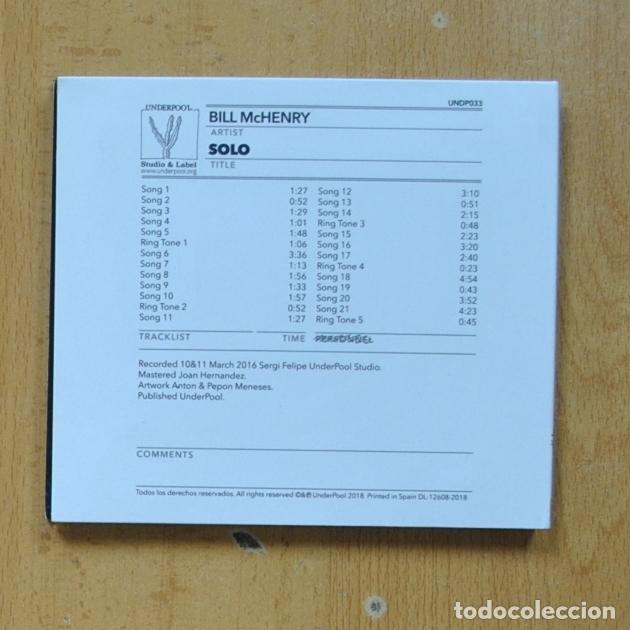 CDs de m&uacute;sica: BILL MCHENRY - SOLO - CD - Foto 2