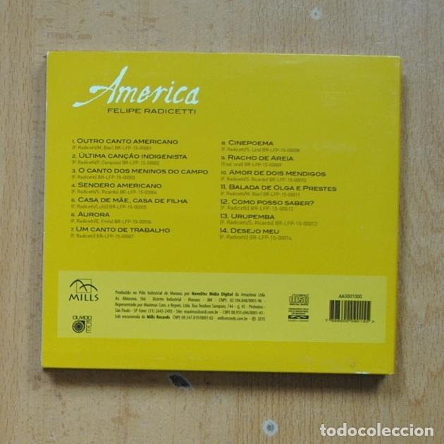 CDs de m&uacute;sica: FELIPE RADICETTI - AMERICA - CD - Foto 2