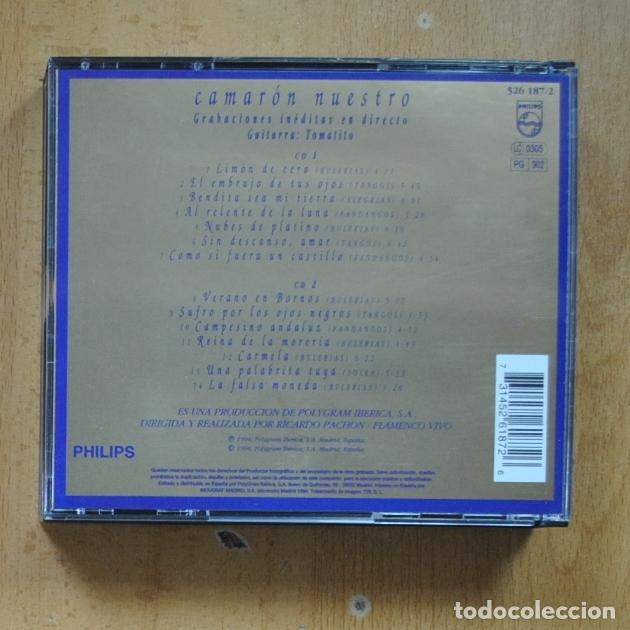 CDs de m&uacute;sica: CAMARON - CAMARON NUESTRO - CD - Foto 2