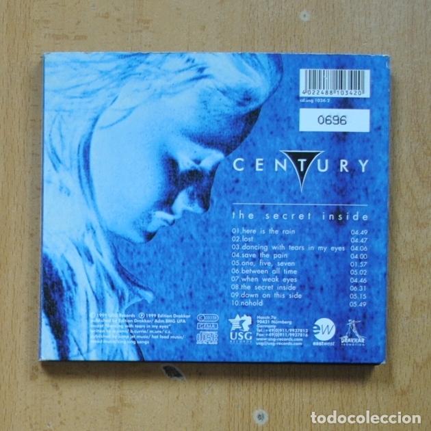 CDs de m&uacute;sica: CENTURY - THE SECRET INSIDE - CD - Foto 2