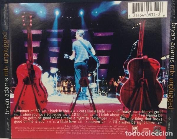 CDs de m&uacute;sica: Bryan Adams &ndash; MTV Unplugged - Foto 2