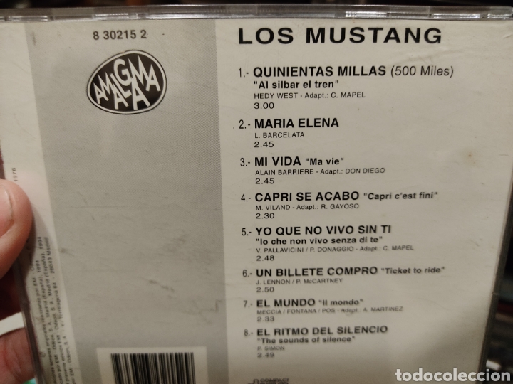 CDs de m&uacute;sica: Los Mustang cd Grandes &eacute;xitos 1994 Amalgama - Foto 2