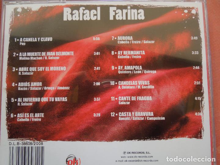CDs de m&uacute;sica: RAFAEL FARINA -2D,S - VER CARATULA - La Gran Colecci&oacute;n - Foto 3