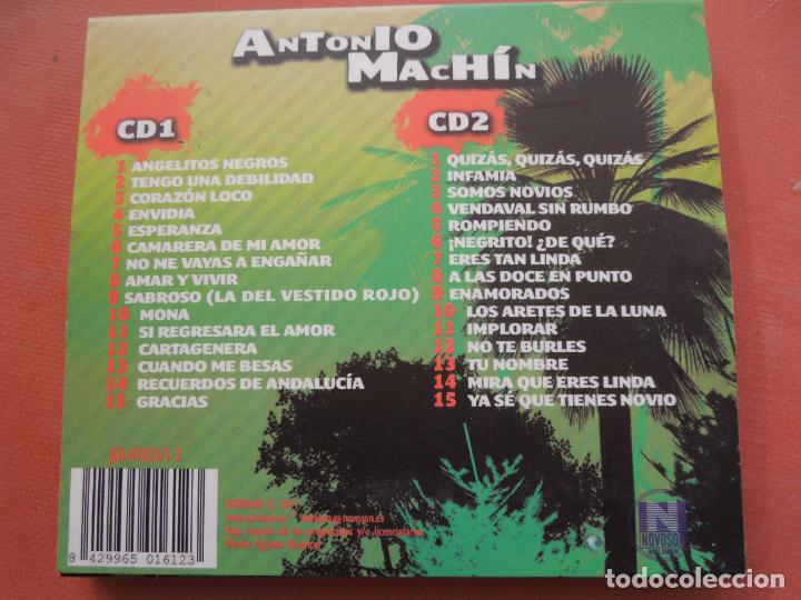 CDs de m&uacute;sica: ANTONIO MACHIN - 30 EXITOS -2 CD,S - Foto 2