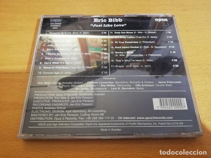 CDs de m&uacute;sica: ERIC BIBB. JUST LIKE LOVE (CD) - Foto 3