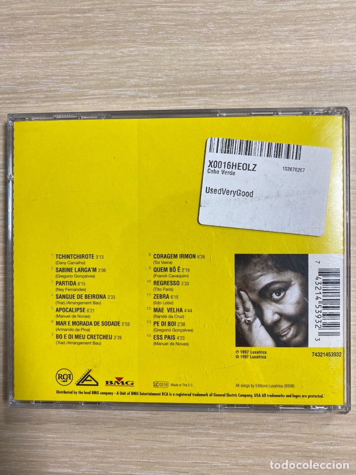 CDs de m&uacute;sica: CD CESARIA EVORA - Cabo Verde - Foto 2