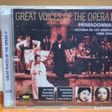 CDs de Música: GREAT VOICE OF THE OPERA II - VICTORIA DE LOS ANGELES - HINA SPANI - 2 CDS (A46). Lote 365981656