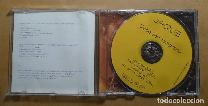 CDs de m&uacute;sica: CD - JAQUE - DEBE SER TEMPRANO - Foto 2