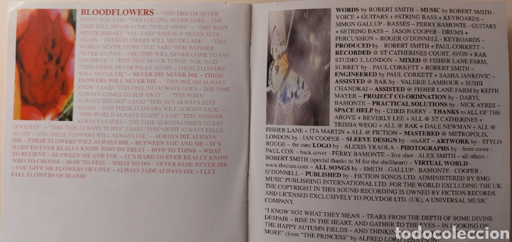 CDs de m&uacute;sica: Bloodflowers. The Cure - Foto 2