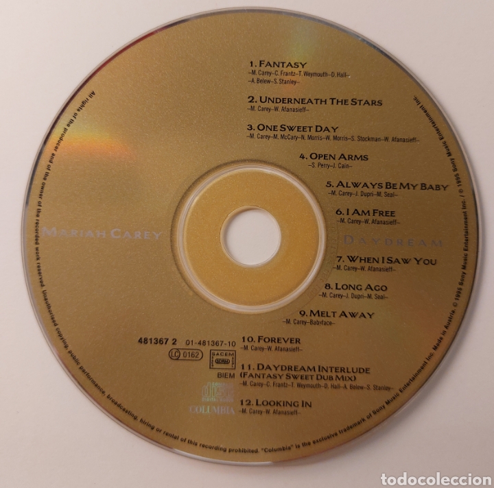 CDs de m&uacute;sica: Daydream. Mariah Carey - Foto 2
