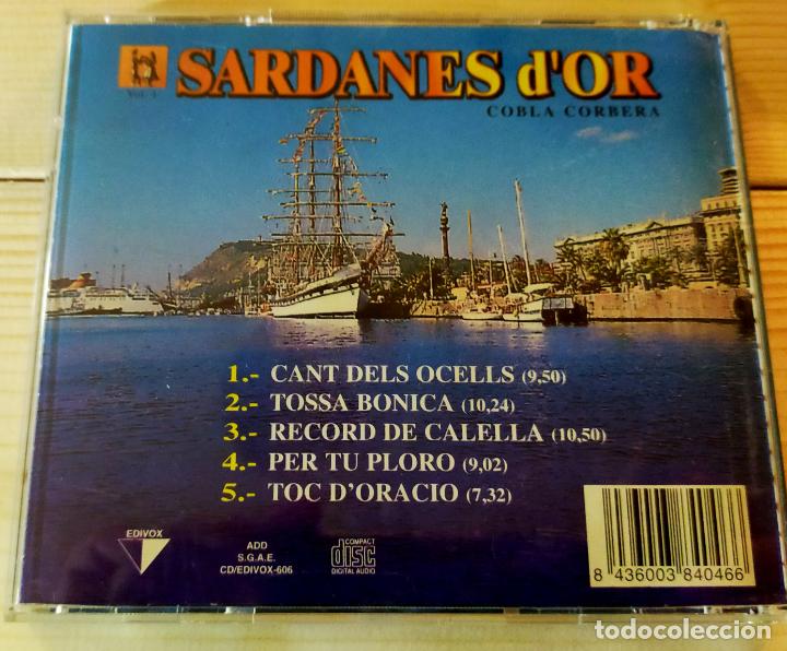 CDs de m&uacute;sica: SARDANES D&acute;OR - COBLA CORBERA - CD - Foto 2