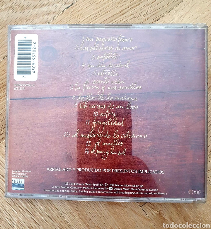 CDs de m&uacute;sica: CD Presuntos Implicados - El pan y la sal. - Foto 2