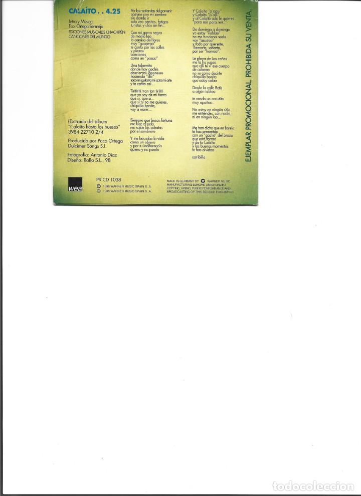 CDs de m&uacute;sica: CD. PACO ORTEGA, CALAITO - Foto 2