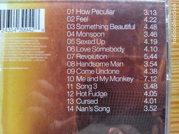 CDs de m&uacute;sica: CD ROBBIE WILLIAMS - ESCAPOLOGY (J4) - Foto 3