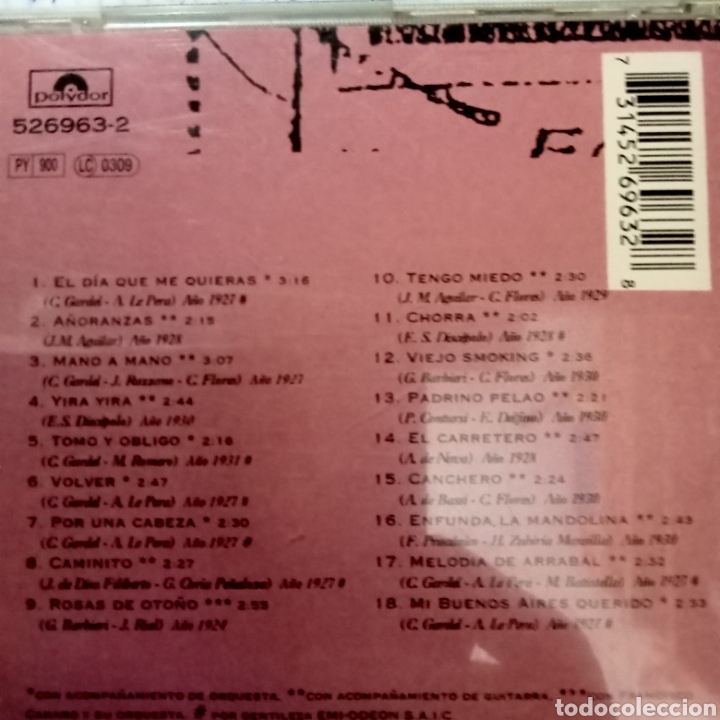 CDs de m&uacute;sica: CARLOS GARDEL - Foto 2