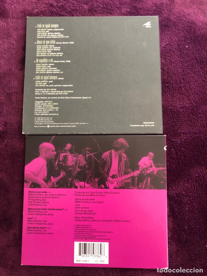 CDs de m&uacute;sica: Mikel Erentxun - Foto 3