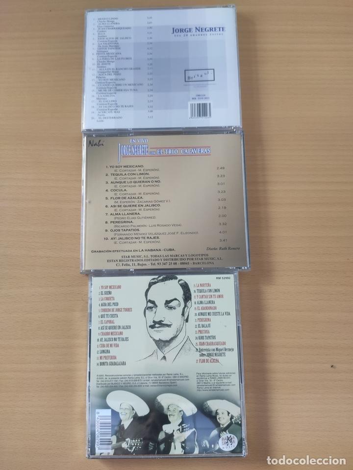 CDs de m&uacute;sica: Jorge Negrete Lote 3 CDs - Foto 2