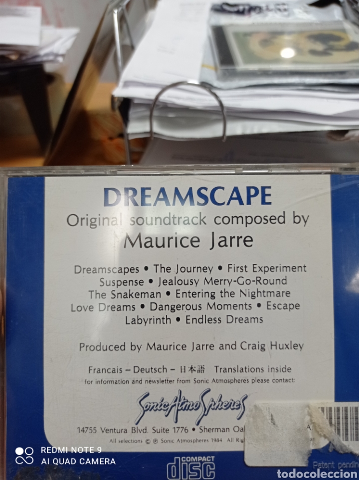 CDs de m&uacute;sica: Maurice jarre dreamscape - Foto 2