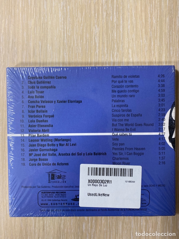 CDs de m&uacute;sica: CD - UN RAYO DE LUZ - Foto 2