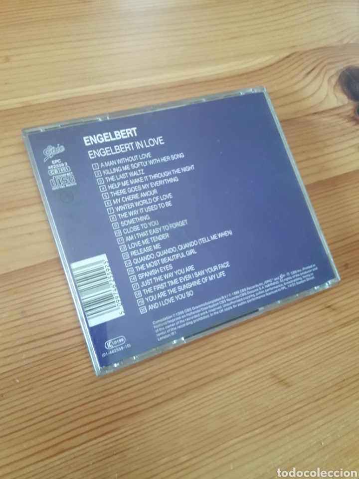 CDs de m&uacute;sica: Engelbert in love CD Epic CBS - Foto 2