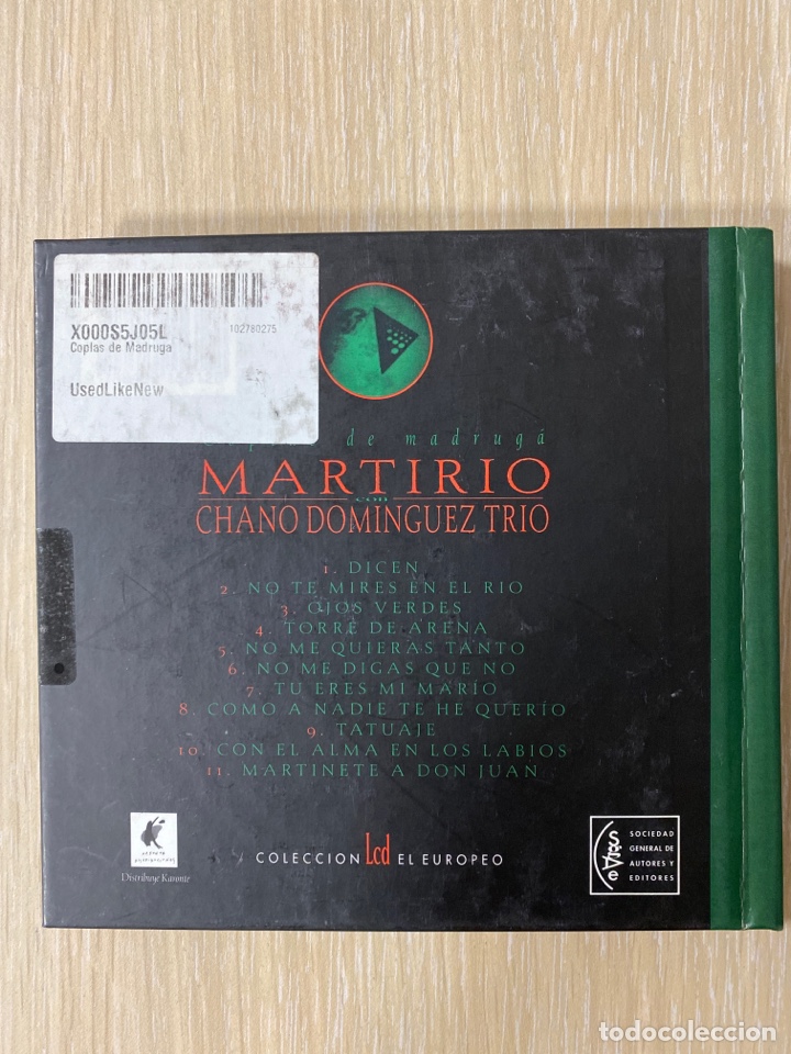 CDs de m&uacute;sica: DISCO LIBRO - MARTIRIO - COPLAS DE MADRUGA - Foto 2