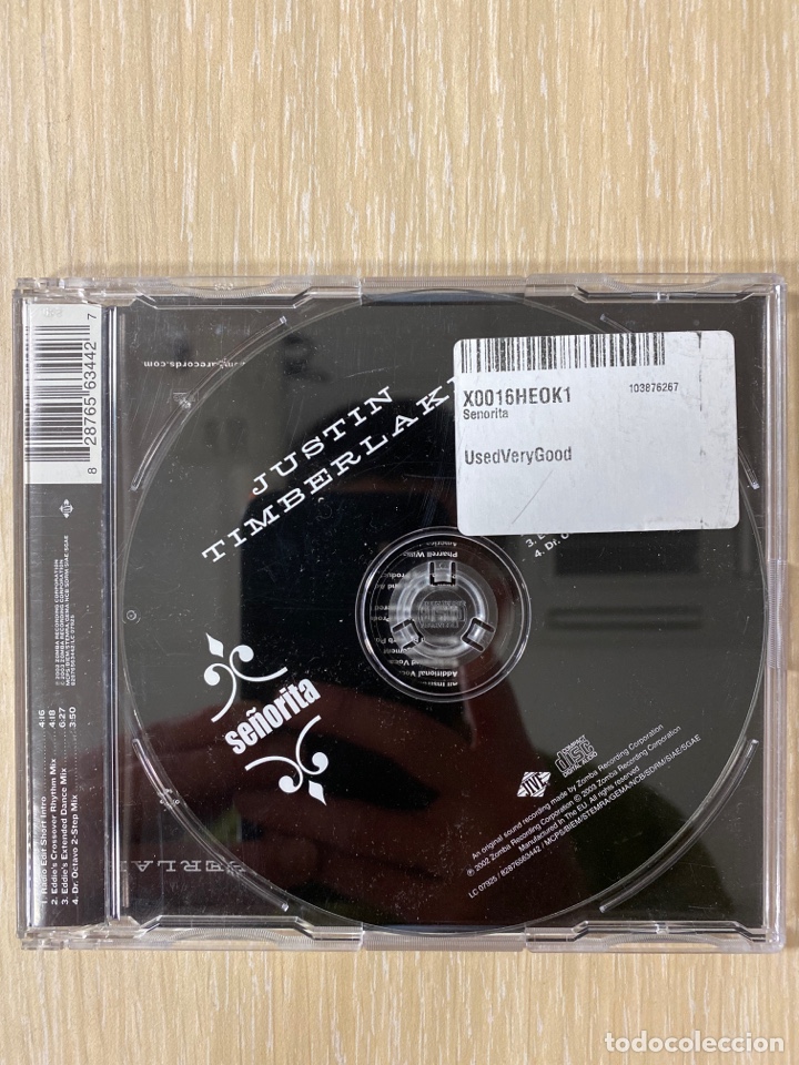 CDs de m&uacute;sica: CD SINGLE - JUSTIN TIMBERLAKE - SE&Ntilde;ORITA - Foto 2