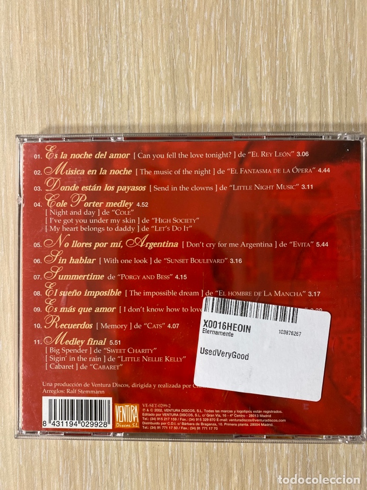 CDs de m&uacute;sica: CD - PALOMA SAN BASILIO - ETERNAMENTE - Foto 2