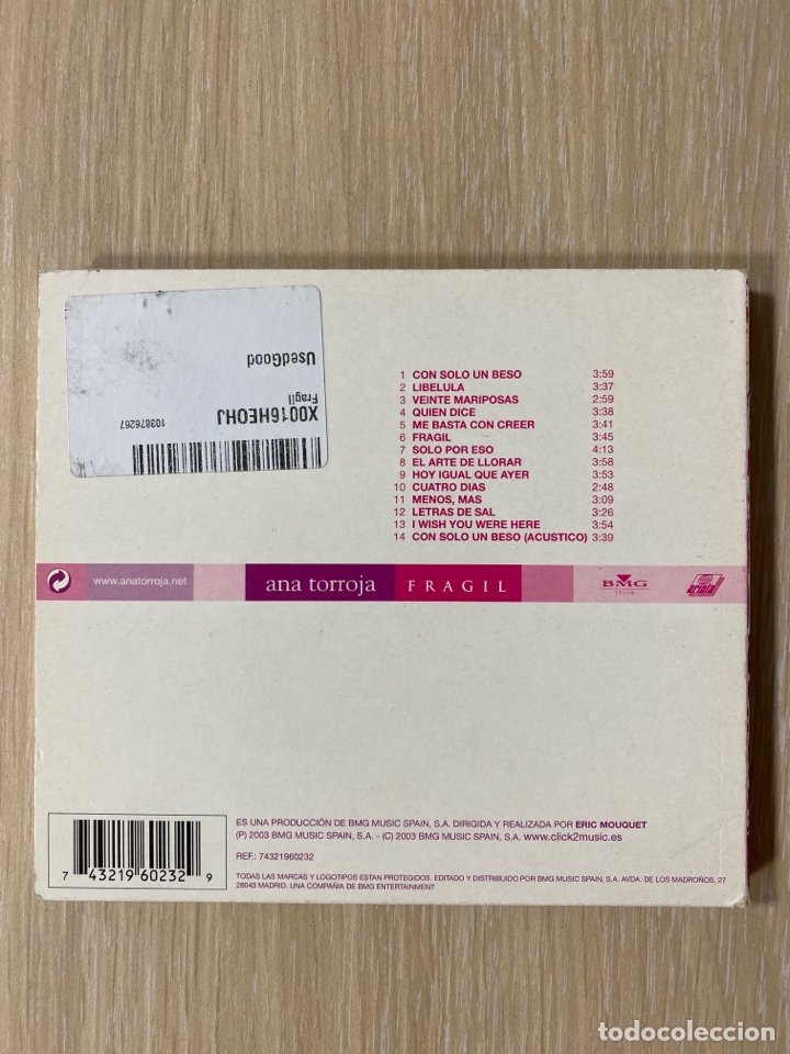 CDs de m&uacute;sica: CD - ANA TORROJA - FR&Aacute;GIL - Foto 3
