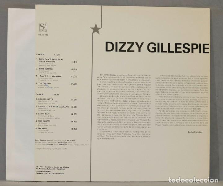 CDs de m&uacute;sica: LP. DIZZY GILLESPIE. ESTRELLAS DEL JAZZ - Foto 2