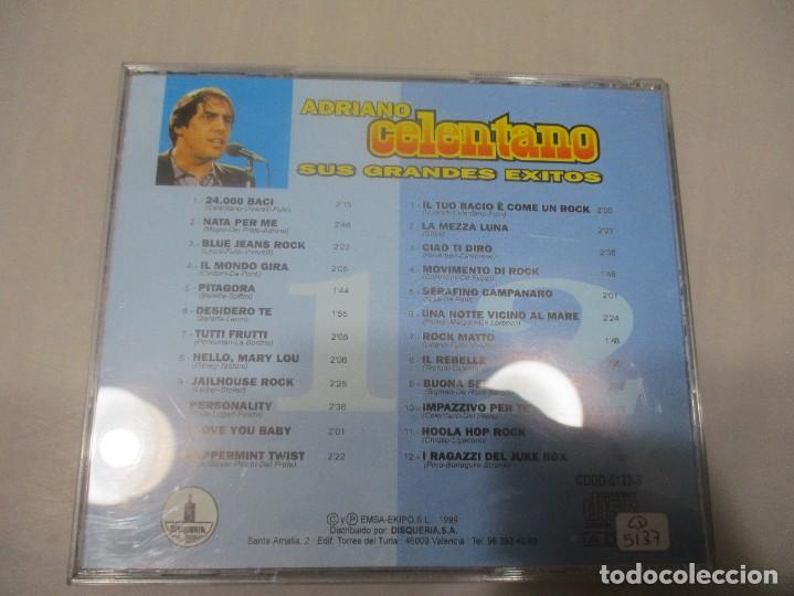 CDs de m&uacute;sica: ADRIANO CELENTANO Sus grandes &eacute;xitos DI2813 - Foto 2