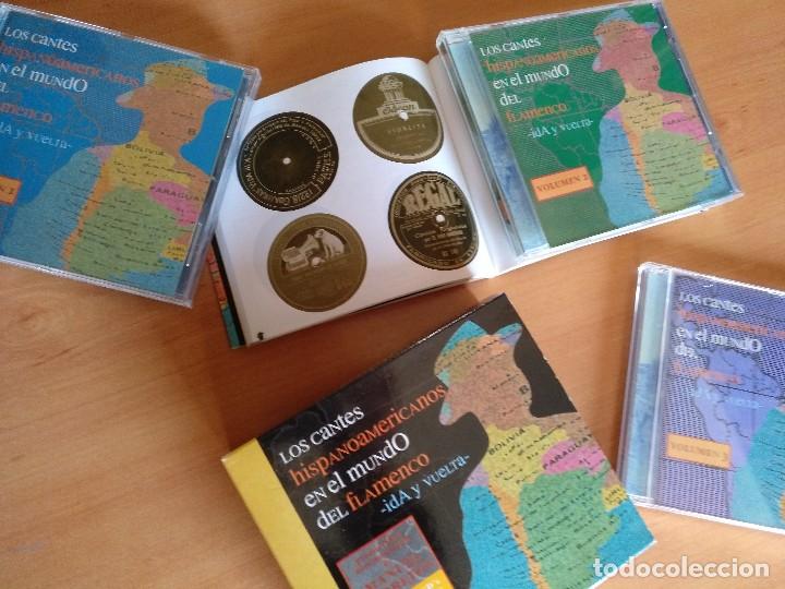 Music CDs: LOS CANTES HISPANOAMERICANOS EN EL MUNDO DEL FLAMENCO . CAJA 3 CDS + LIBRETO