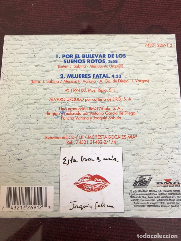 CDs de m&uacute;sica: Joaqu&iacute;n Sabina - Foto 2