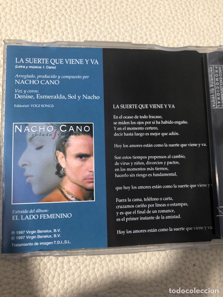 CDs de m&uacute;sica: Nacho cano - Foto 2