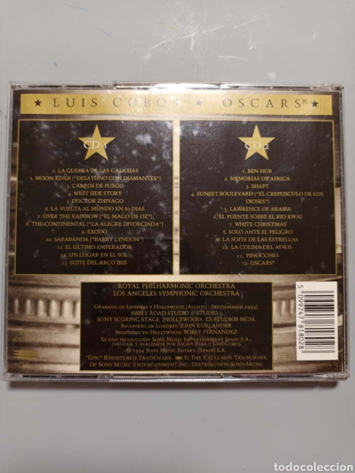 CDs de m&uacute;sica: Luis cobos oscars 2 cds - Foto 2