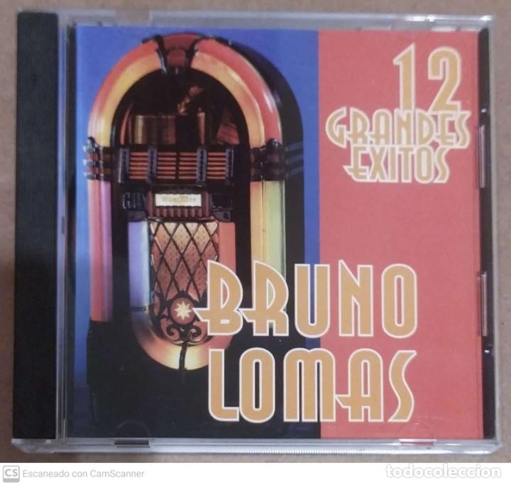 CDs de m&uacute;sica: BRUNO LOMAS (12 GRANDES EXITOS) CD 1997 - Foto 1