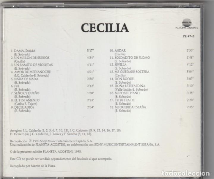 CDs de m&uacute;sica: CECILIA (CD 1992) - Foto 2