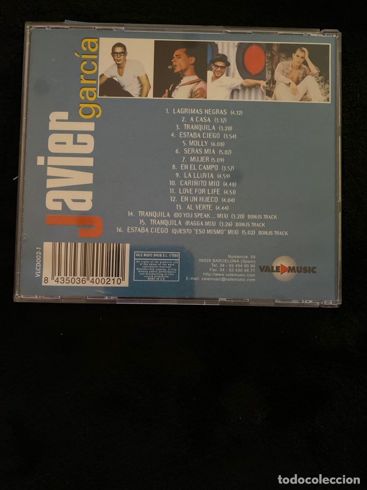 CDs de m&uacute;sica: CD JAVIER GARC&Iacute;A, - Foto 2
