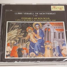 CDs de Música: LLIBRE VERMELL DE MONTSERRAT / ENSEMBLE MICROLOGUS / STA. MARIA DEL MAR. / PRECINTADO. DIFÍCIL.. Lote 380727014
