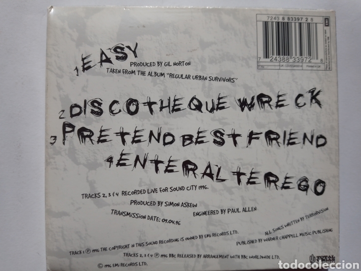 CDs de m&uacute;sica: TERRORVISION . EASY + 3 TRACKS LIVE - CD MAXI DIGIPACK - RARO - Foto 3