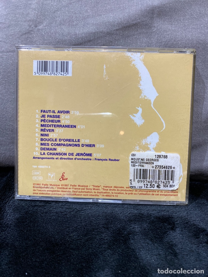 CDs de m&uacute;sica: CD MOUSTAKI, M&Eacute;DITERRAN&Eacute;EN. - Foto 2