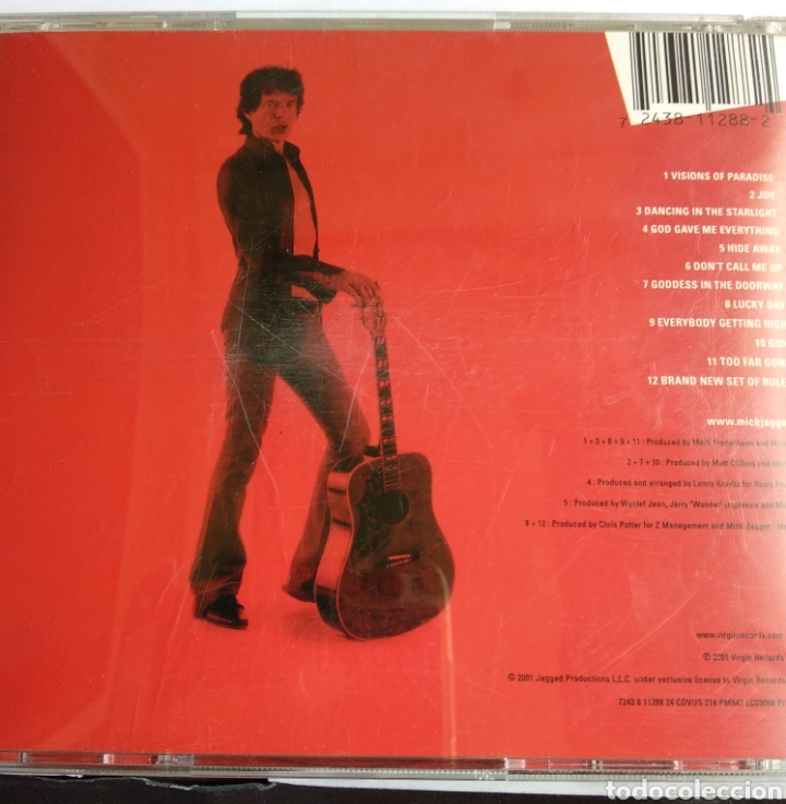 CDs de m&uacute;sica: *MICK JAGGER, CODDESSINTHEDOORWAY, EU, VIRGIN, 2001 - Foto 2