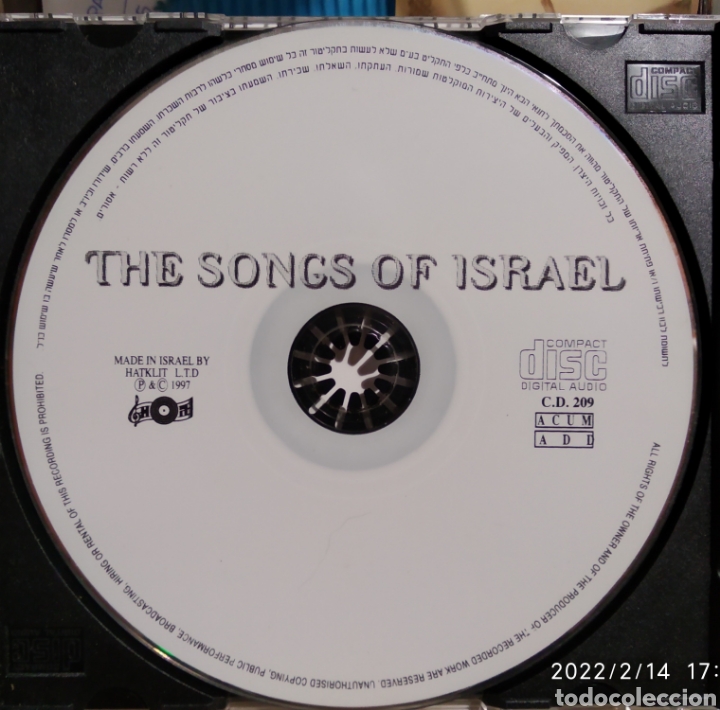 CDs de m&uacute;sica: Israel songs - Foto 3