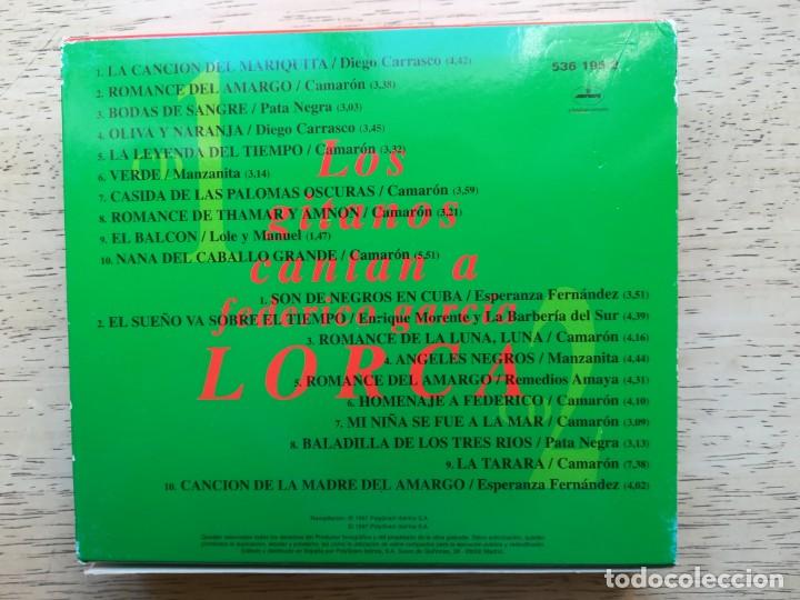 CDs de m&uacute;sica: Los gitanos cantan a Lorca. 2 cd&acute;s - Foto 2