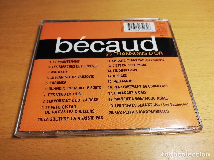 CDs de m&uacute;sica: GILBERT B&Eacute;CAUD. 20 CHANSONS DOR (CD) - Foto 3