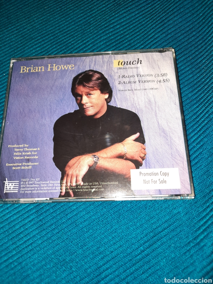CDs de m&uacute;sica: CD BRIAN HOWE , TOUCH. 1997 - Foto 3