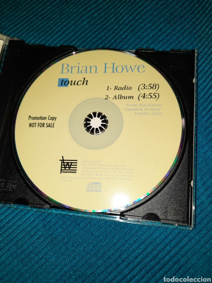 CDs de m&uacute;sica: CD BRIAN HOWE , TOUCH. 1997 - Foto 2