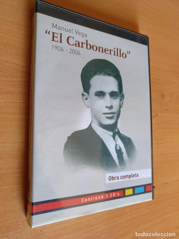 Music CDs: MANUEL VEGA EL CARBONERILLO 'OBRA COMPLETA' CAJA 3 CDS + LIBETO. 61 CANTES