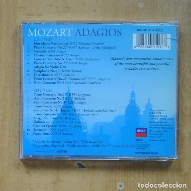CDs de m&uacute;sica: NMOZART - ADAGIO - 2 CD - Foto 2