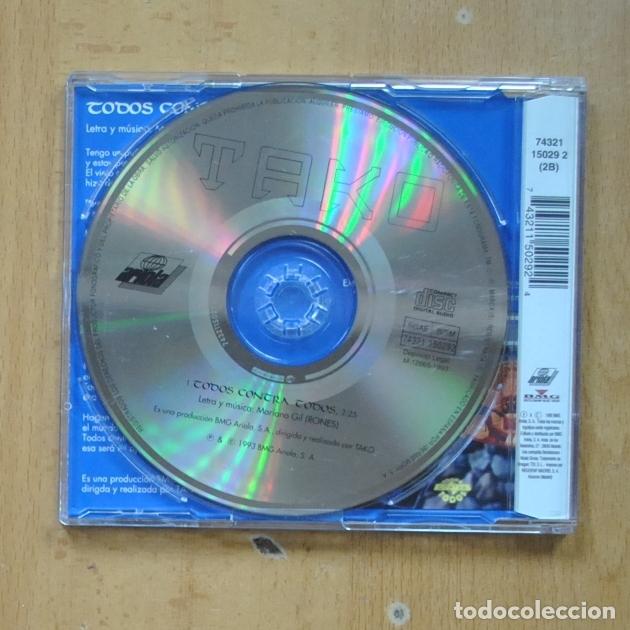 CDs de m&uacute;sica: TAKO - TODOS CONTRA TODOS - CD SINGLE - Foto 2