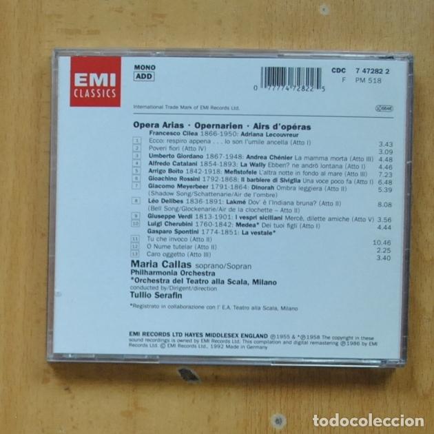 CDs de m&uacute;sica: CALLAS - OPERA ARIAS - CD - Foto 2
